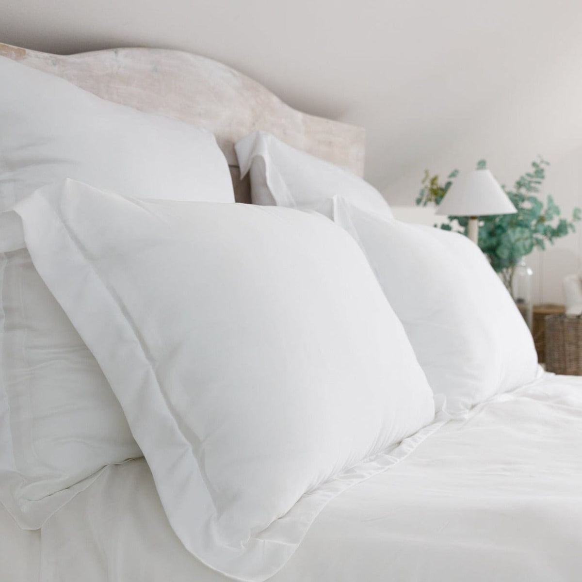 Ethical Bedding™ Bed Sheets Super King / Grey Fitted Sheet in Grey (Eucalyptus Silk) House of Isabella UK