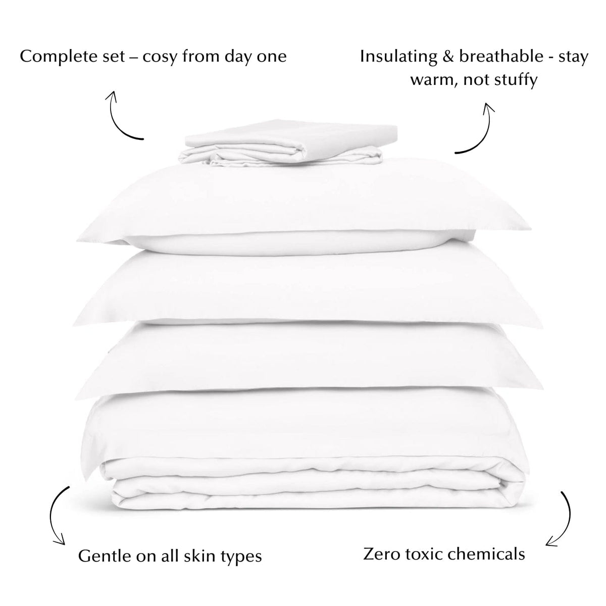 Ethical Bedding™ Bedding Sets/Bundles Winter Move In Bundle in White House of Isabella UK