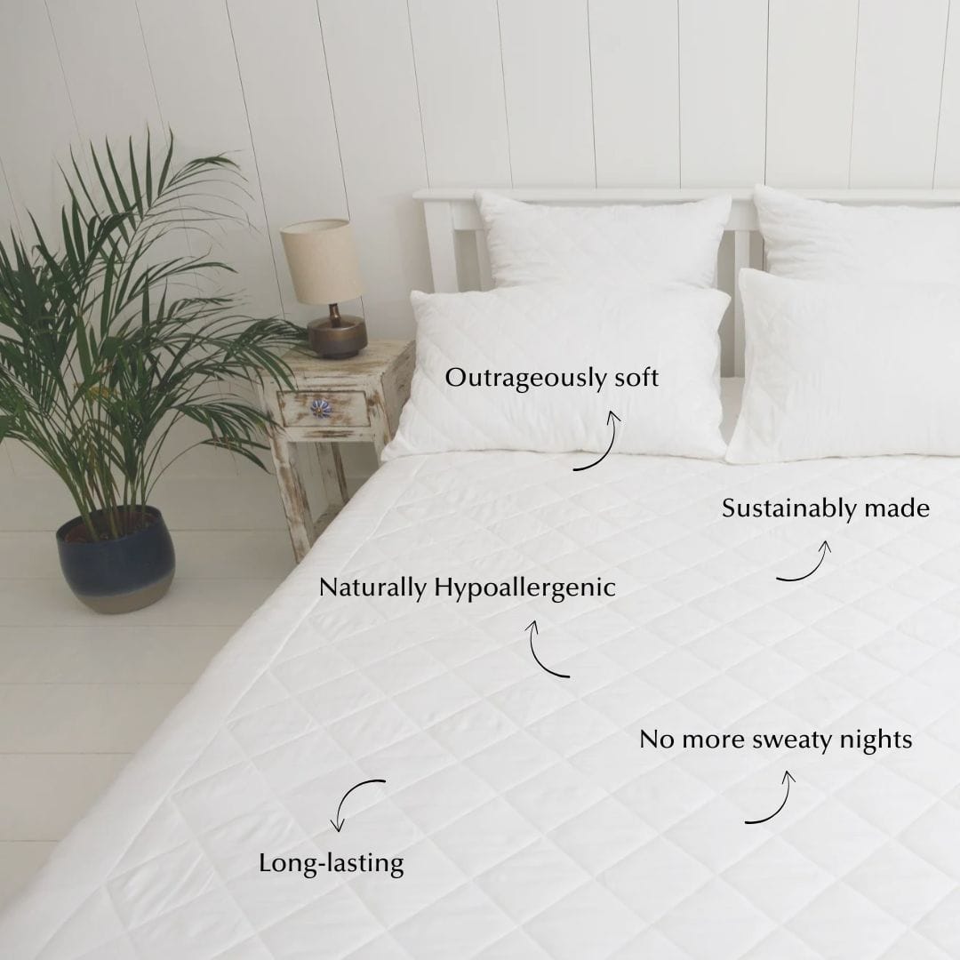 Ethical Bedding™ Mattress Toppers & Protectors Bamboo Mattress Protector (Eucalyptus & Bamboo) House of Isabella UK