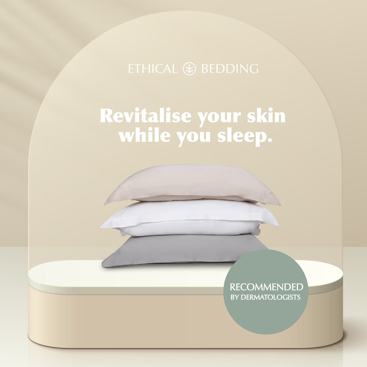 Ethical Bedding™ Pillowcases Eucalyptus Silk Pillowcase Pair in Grey (Best Seller) House of Isabella UK