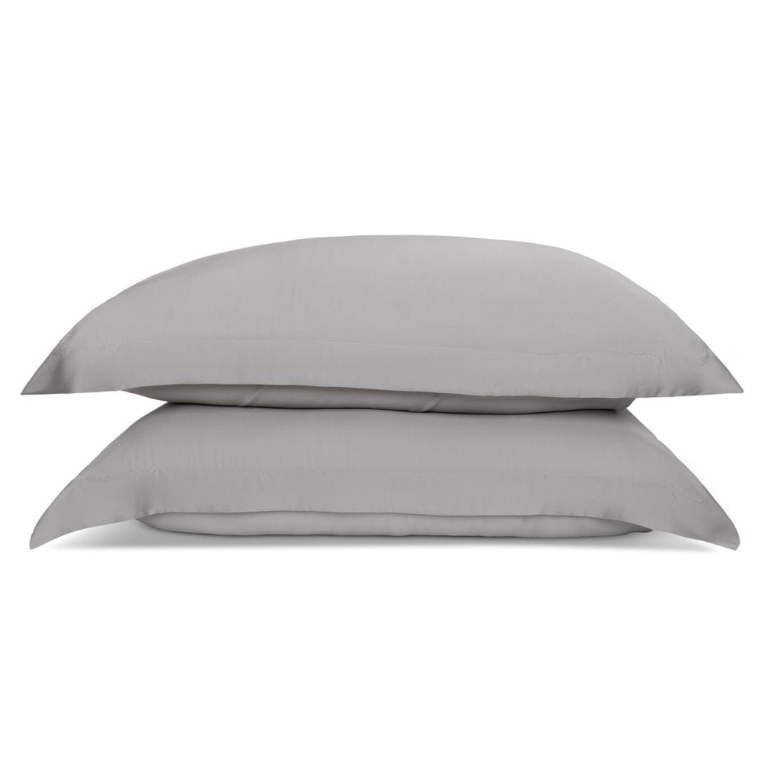 Ethical Bedding™ Pillows Super King / Grey / Oxford / Soft / Medium Sleepyhead Silk Pillow Set in Grey House of Isabella UK