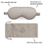 Ethical Bedding™ Sleep Accessories Essential Silk Sleep Eye Mask in Grey (Eucalyptus Silk) House of Isabella UK