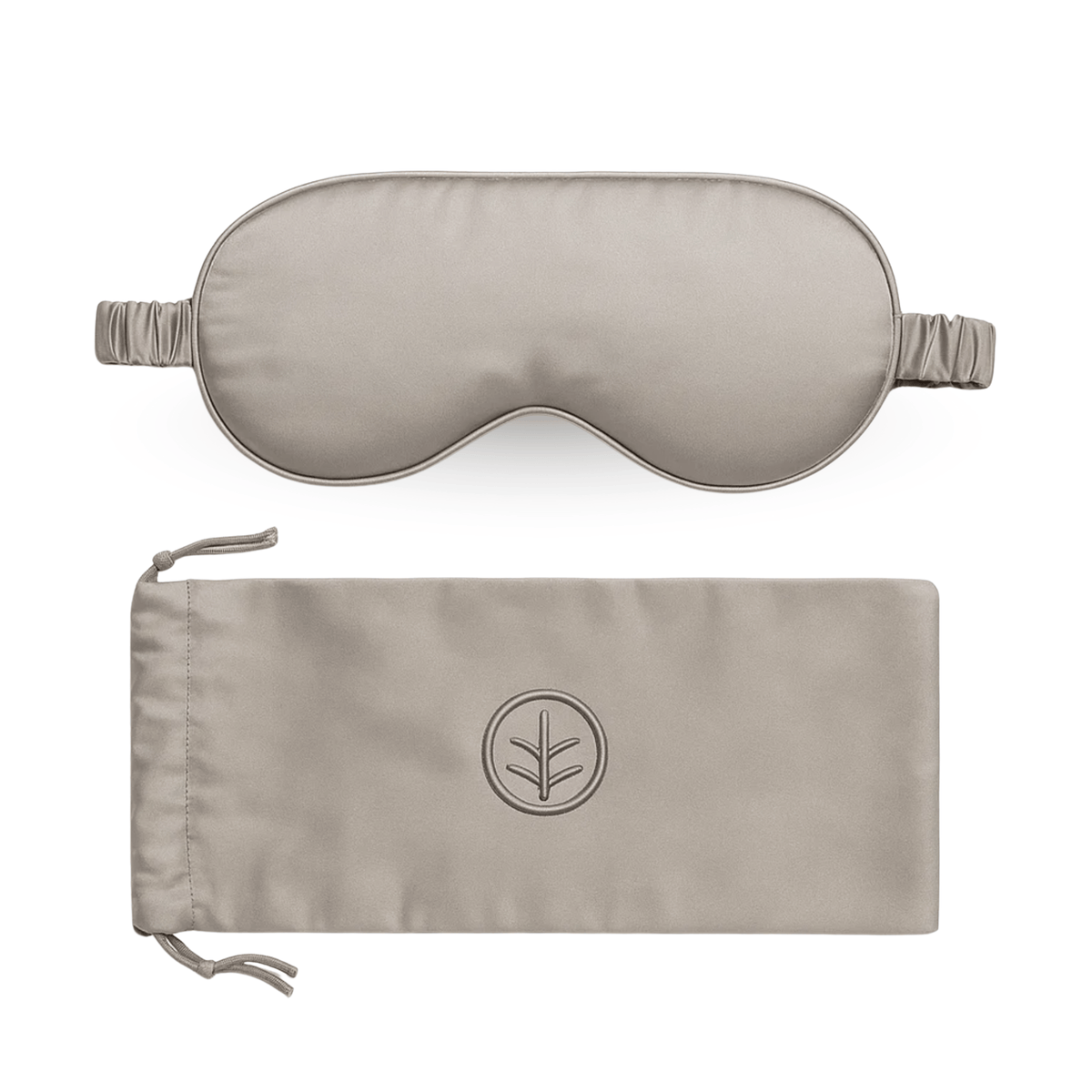 Ethical Bedding™ Sleep Accessories Essential Silk Sleep Eye Mask in Grey (Eucalyptus Silk) House of Isabella UK