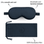 Ethical Bedding™ Sleep Accessories Essential Silk Sleep Eye Mask in Navy (Eucalyptus Silk) House of Isabella UK