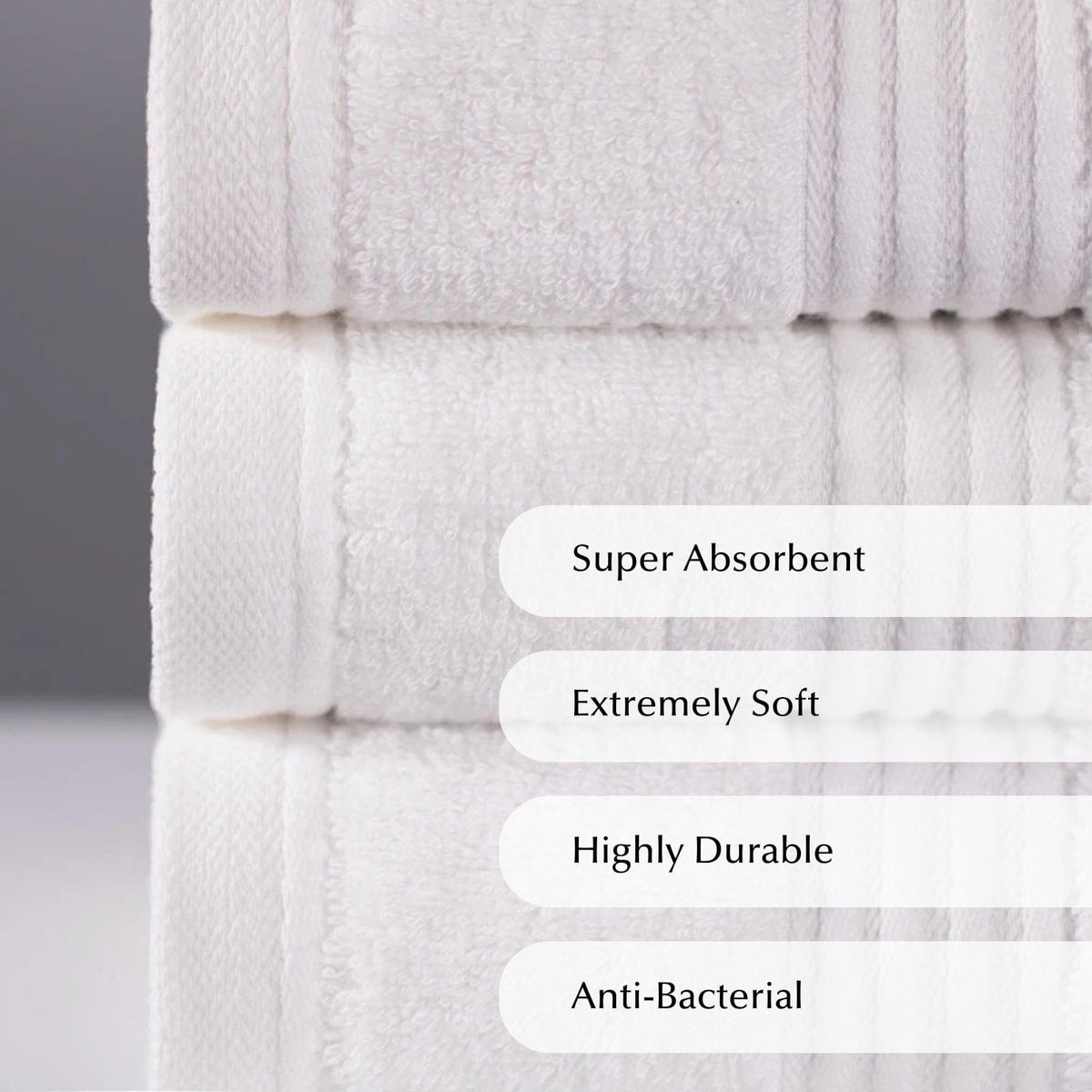Ethical Bedding™ Towels Luxury Bamboo Towel in White House of Isabella UK