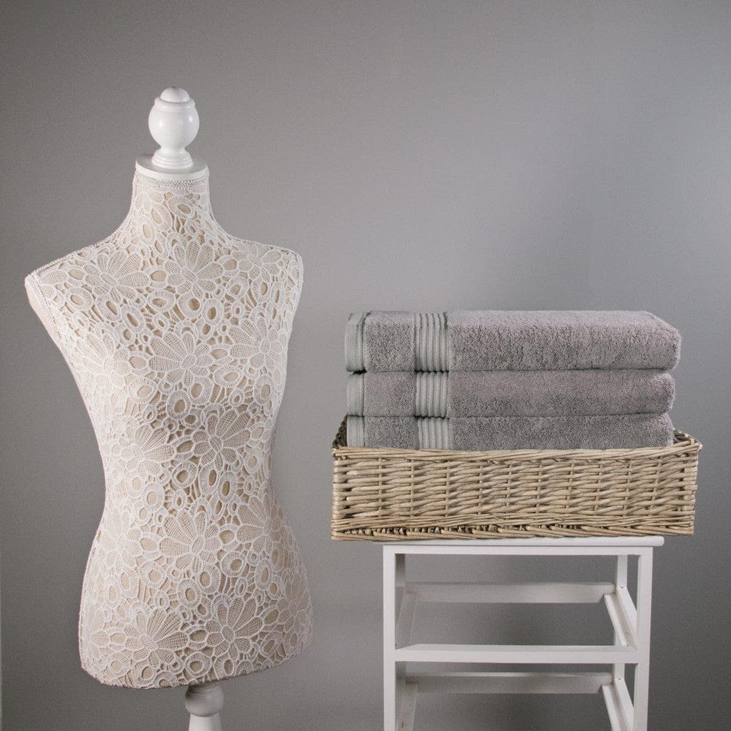 Ethical Bedding™ Towels Luxury Bamboo Towel Set in Grey House of Isabella UK