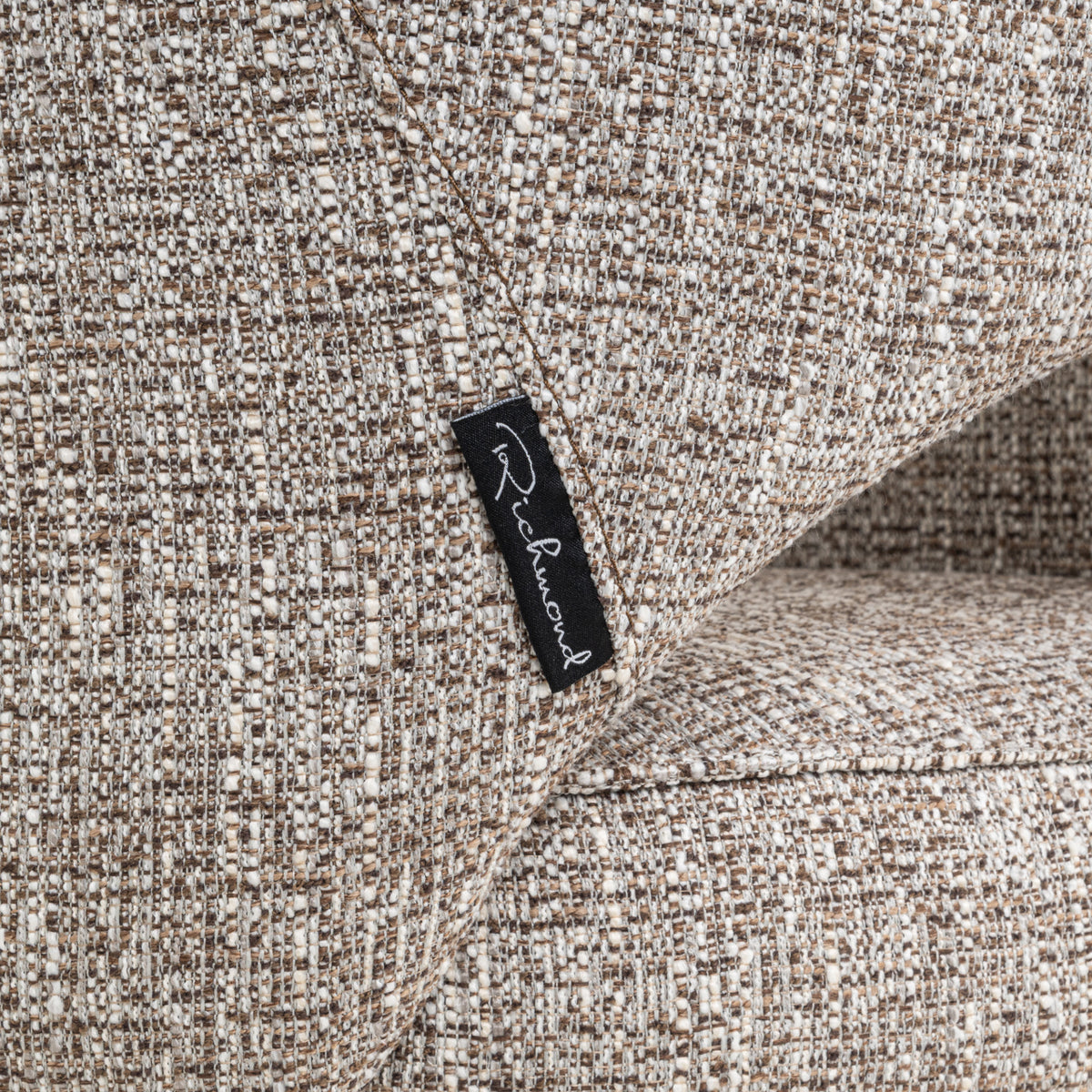 Dining chair Ginerva earth tweed swivel