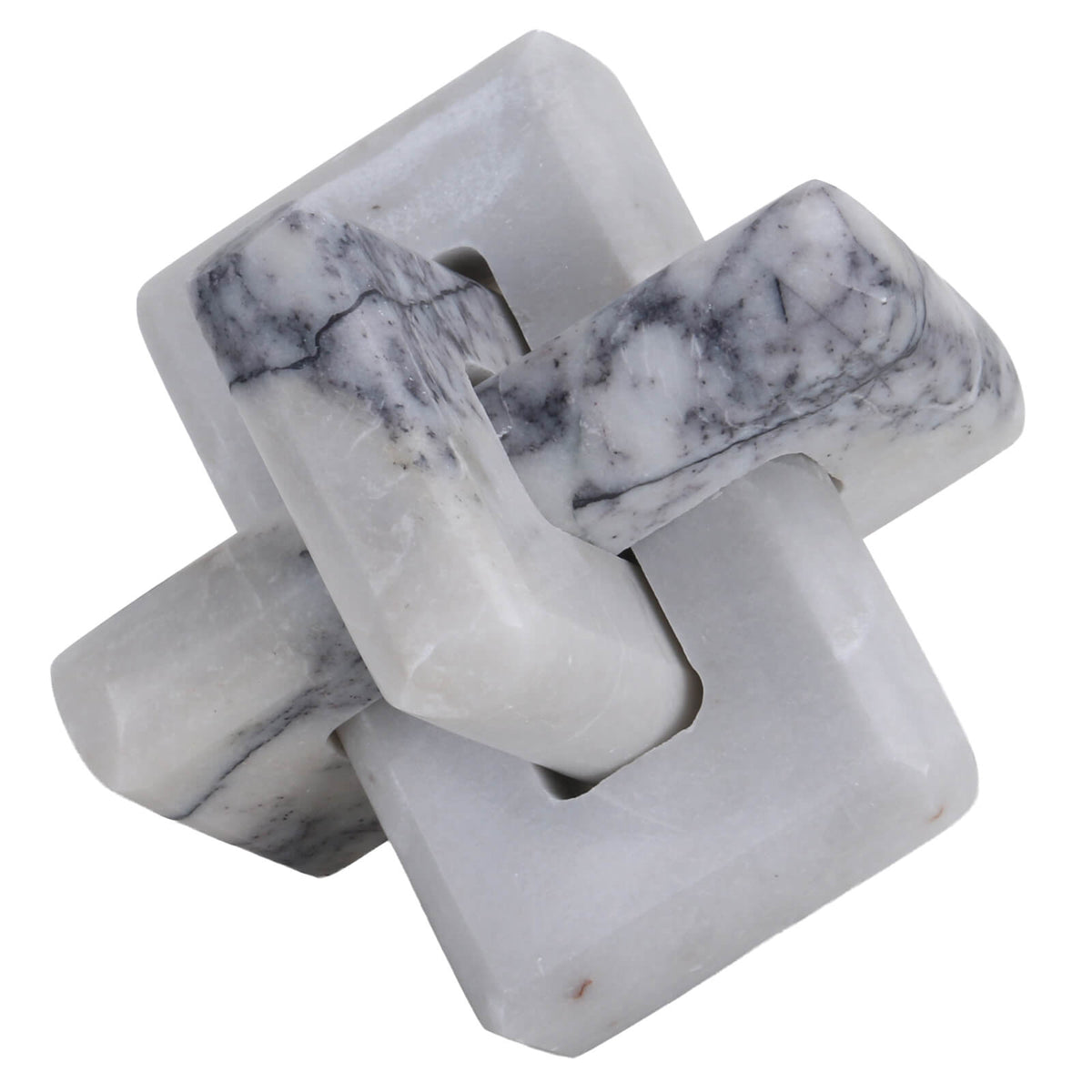 Loop Sculpture in Grey Marble - Large