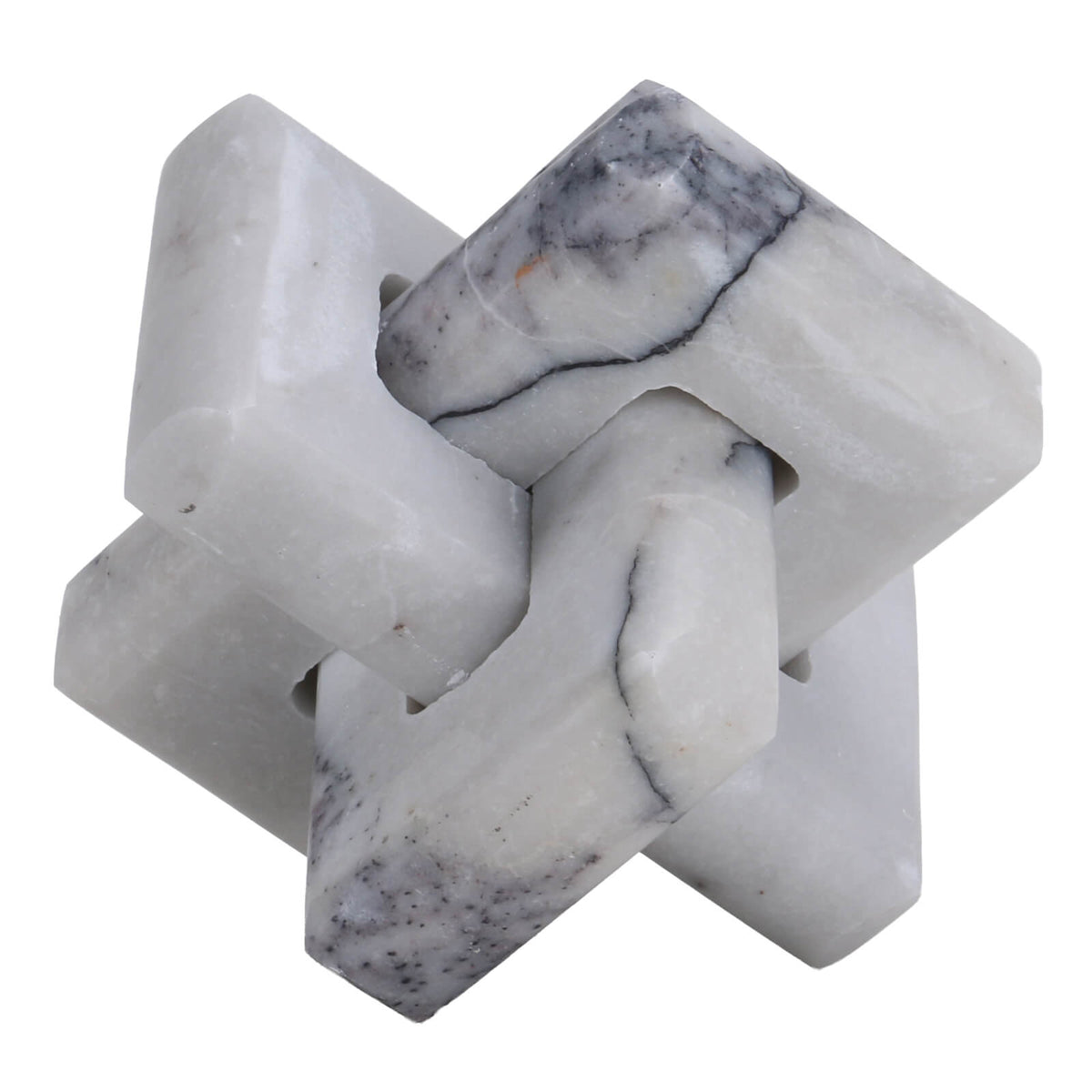 Loop Sculpture in Grey Marble - Large