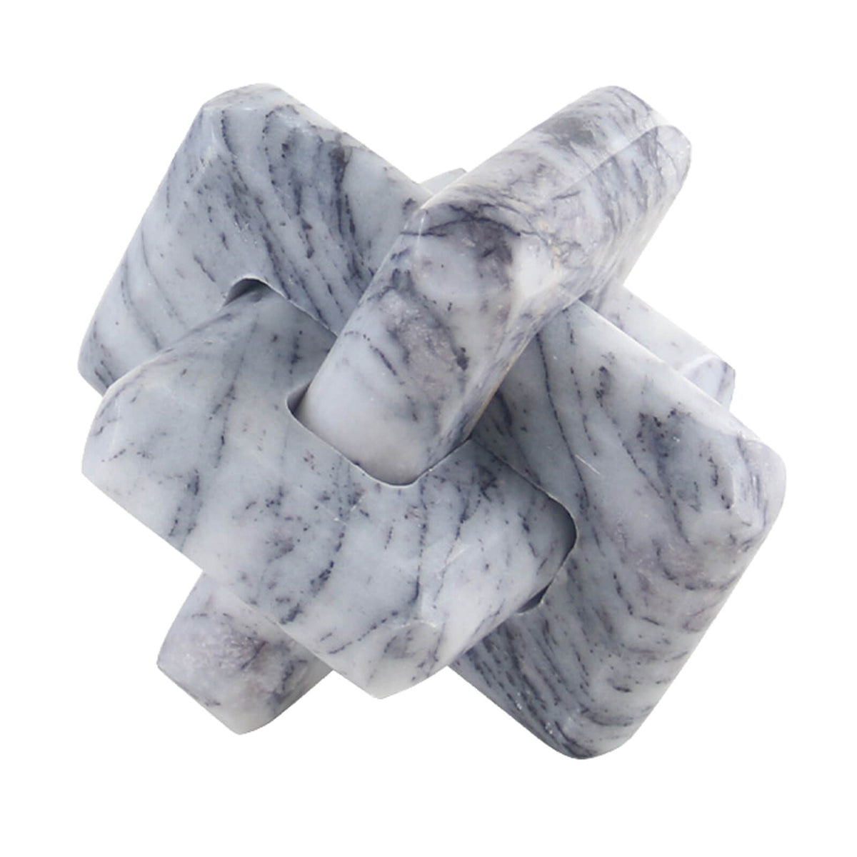 Loop Sculpture in Grey Marble - Small