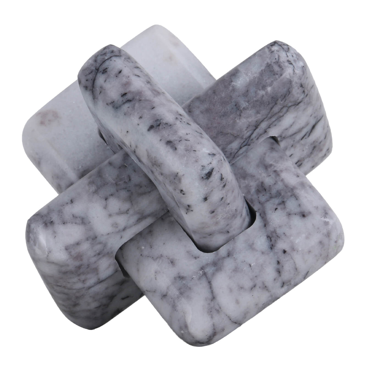 Loop Sculpture in Grey Marble - Small