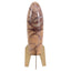 Rocket Sculpture in Brown Marble - Small
