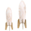 Rocket Sculpture in White Marble - Small