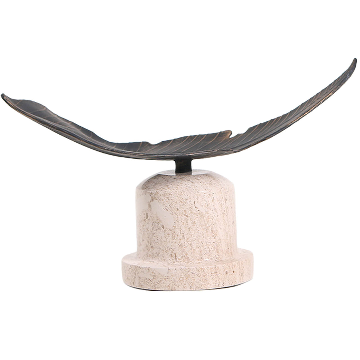 Leaf Ornament on Marble Base