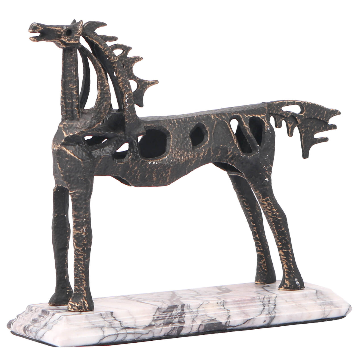 Horse Sculpture in Dark Bronze