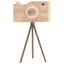 Shutterclick Sculpture in Travertine - Small