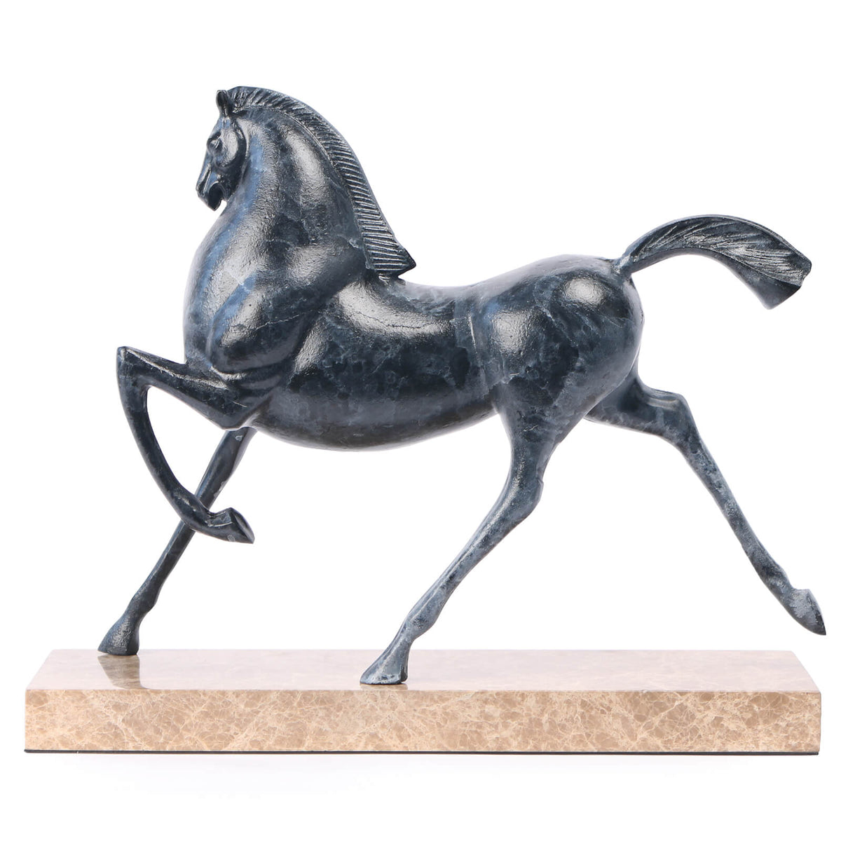 Flying Horse Sculpture in Dark Nickel