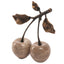 Cherry Ornament in Grey Marble