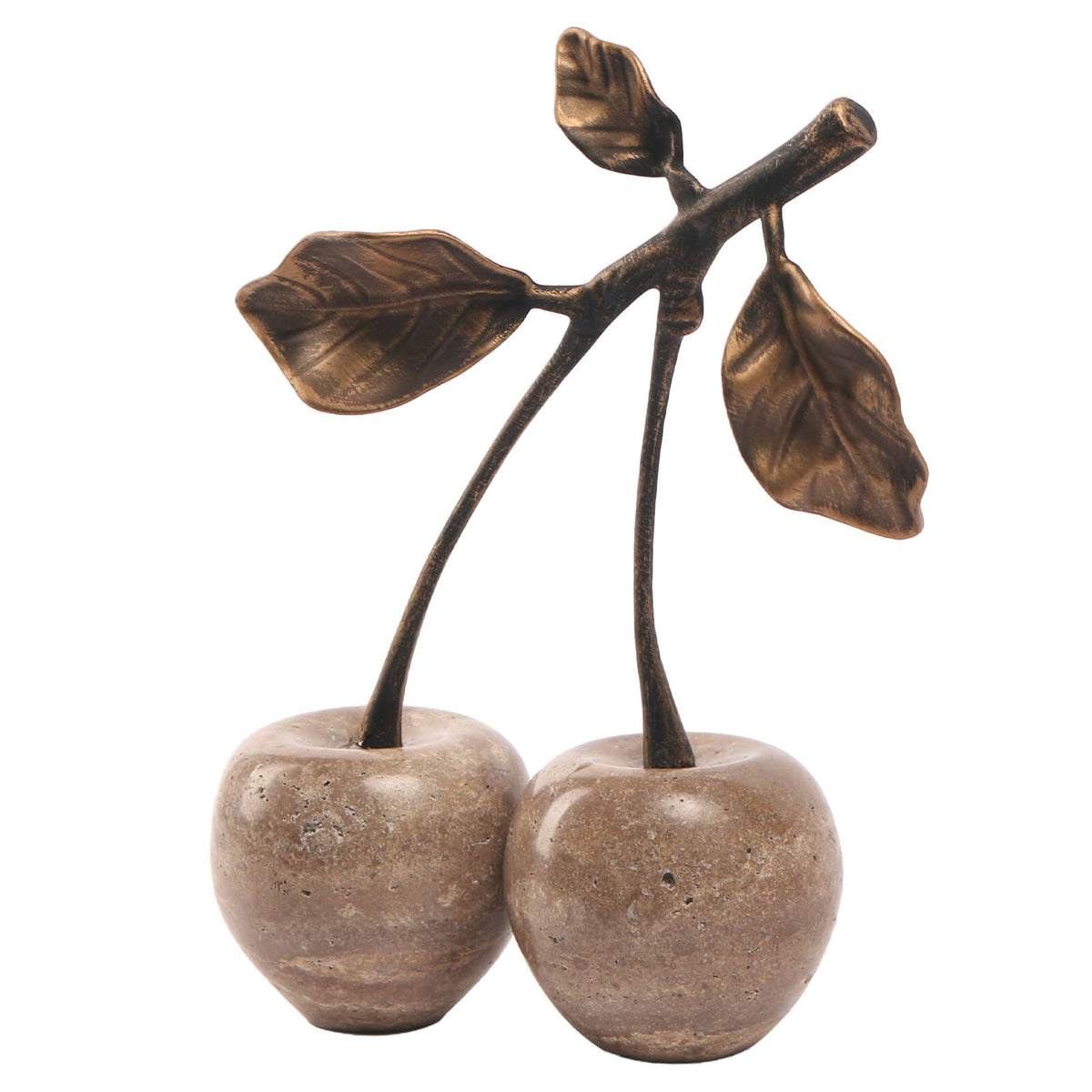 Cherry Ornament in Grey Marble