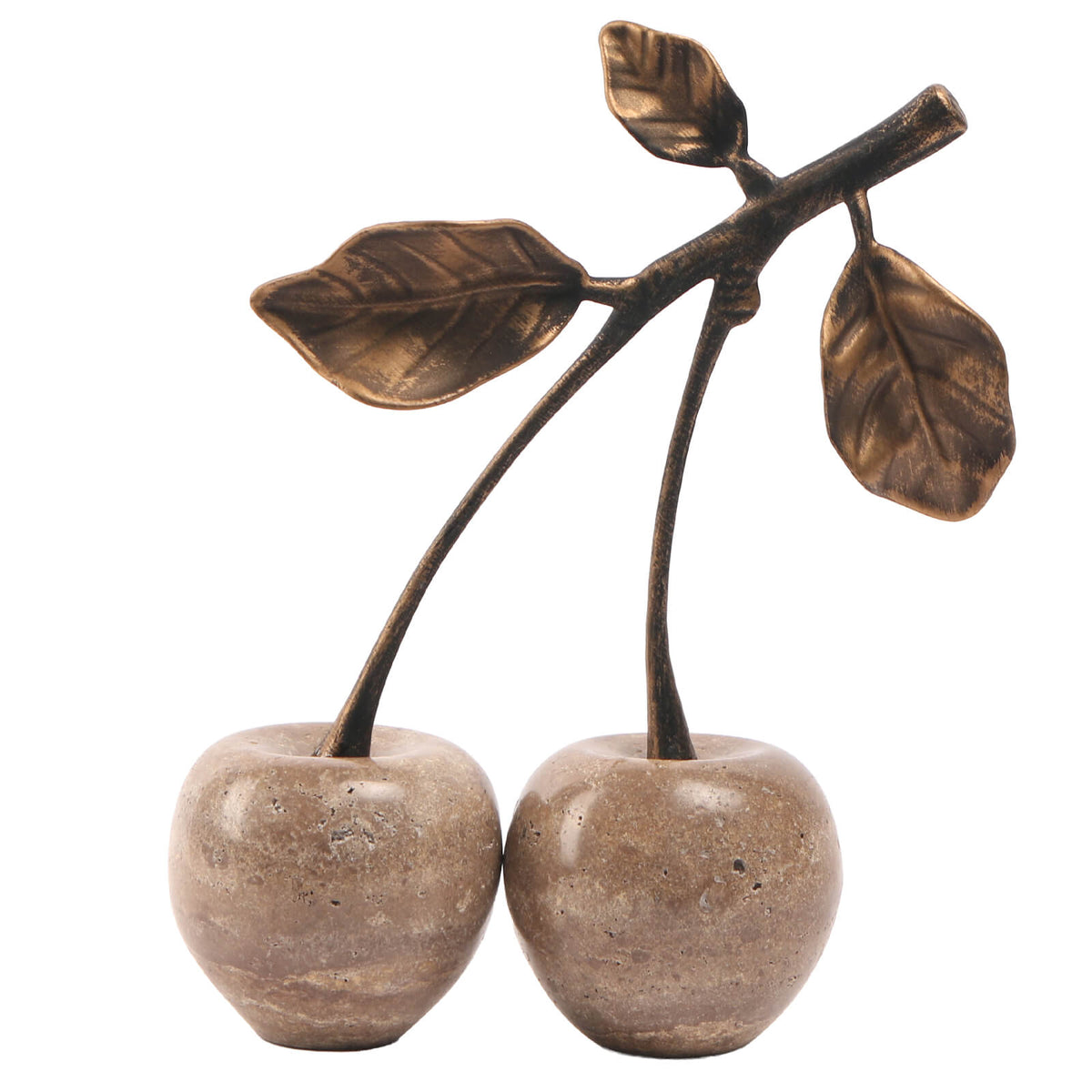 Cherry Ornament in Grey Marble