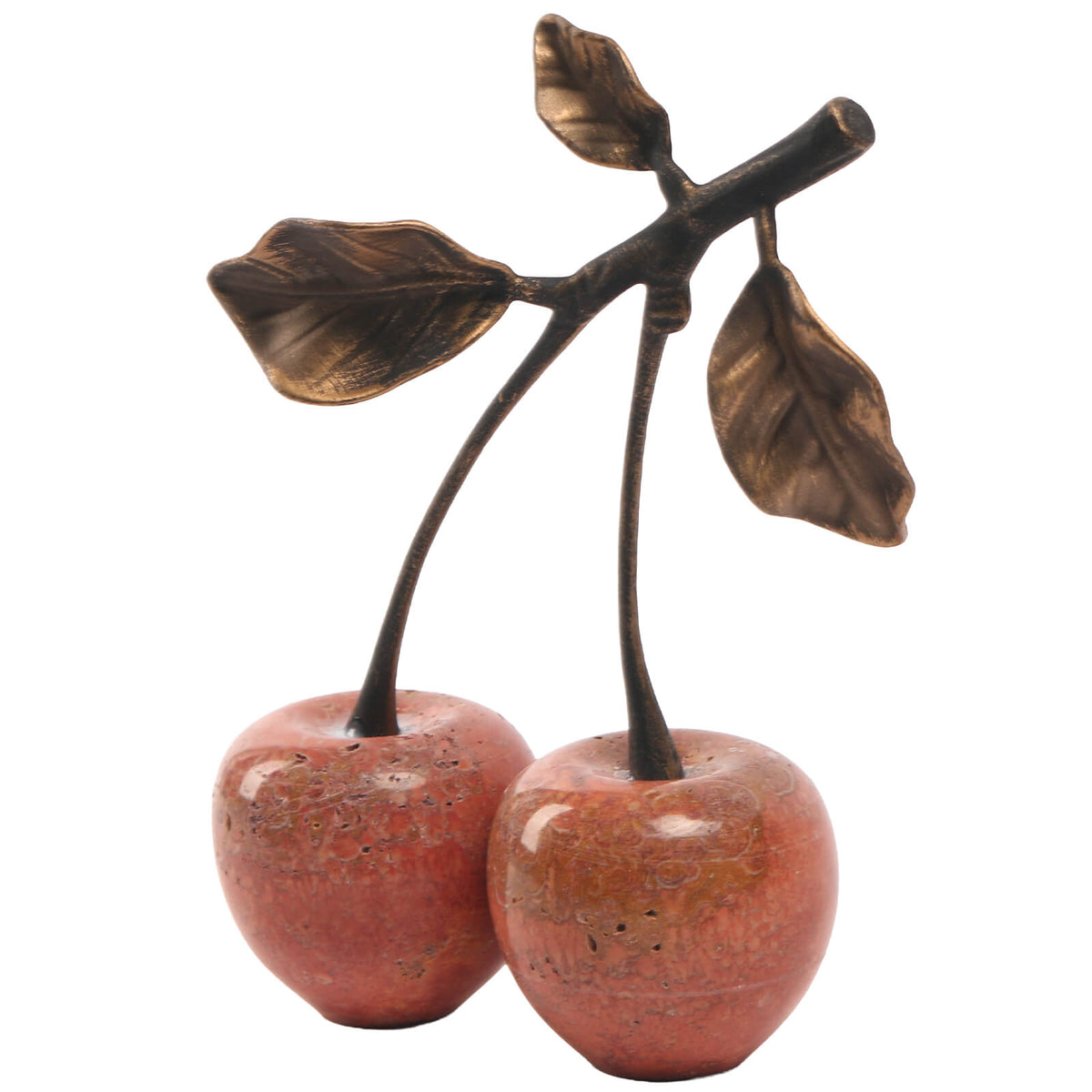 Cherry Ornament in Red Marble