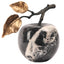 Apple Ornament in Bulgari Black Marble
