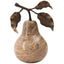 Pear Ornament in Brown Marble