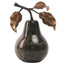 Pear Ornament in Forest Green Marble