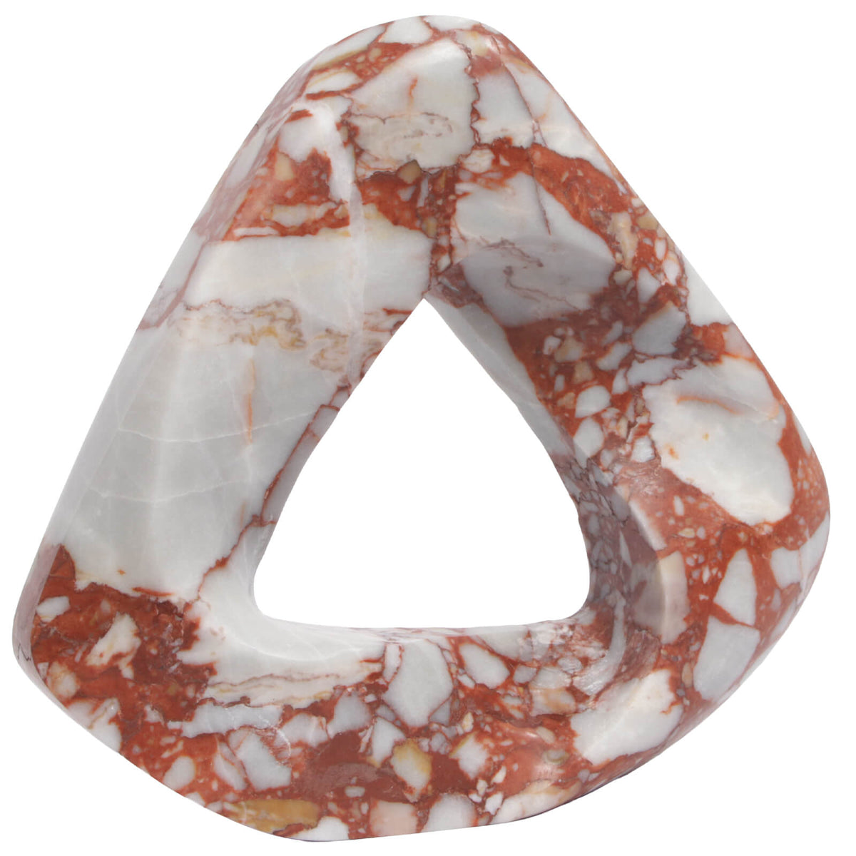 Rosso Loop Abstract Art Ornament