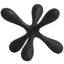 Organic Geometry Sculpture in Black Bronze