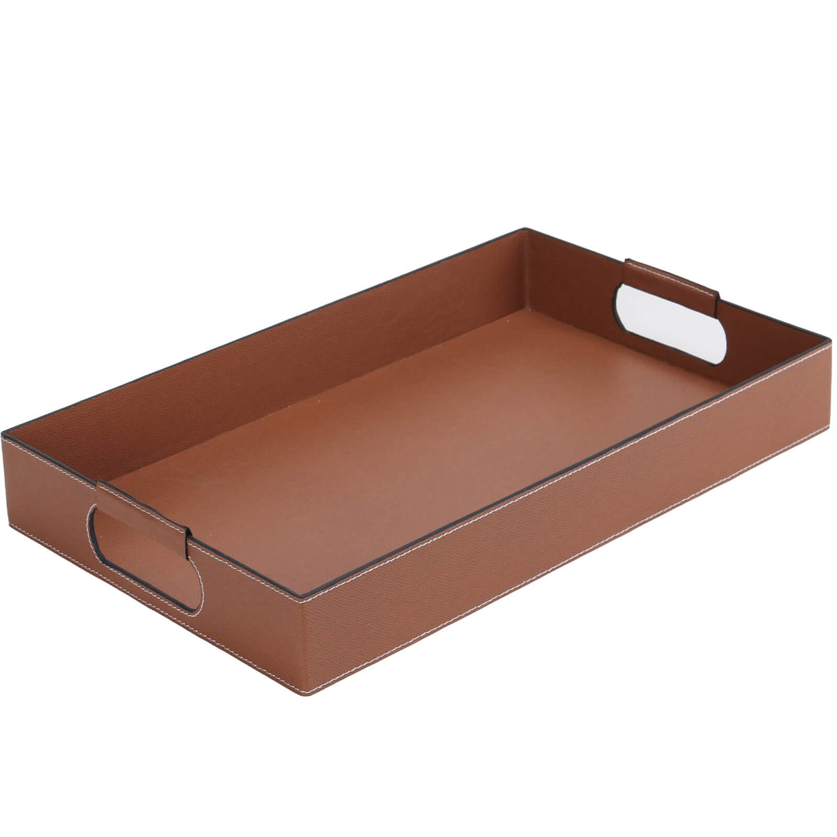Vale Rectangular Leather Tray