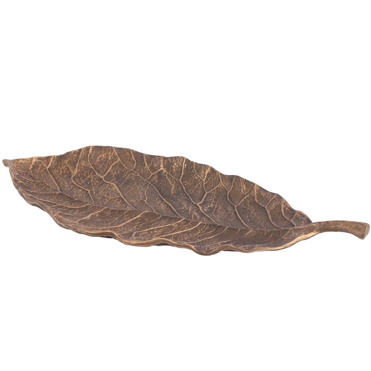 Leaf Tray in Golden Bronze