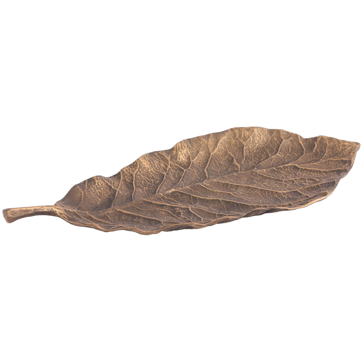 Leaf Tray in Golden Bronze