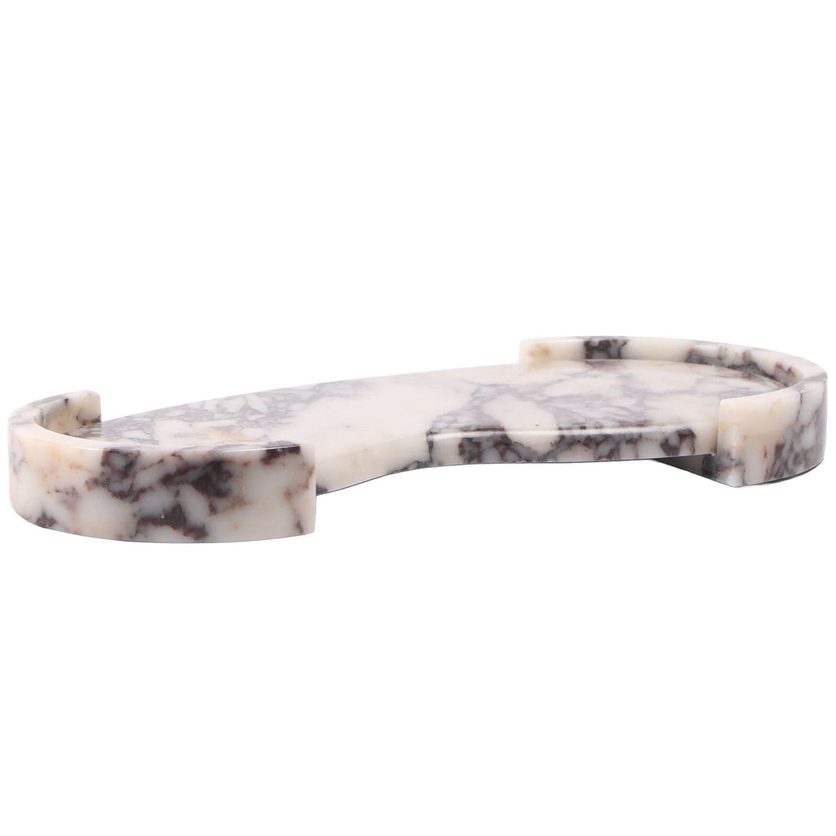 Curved Tray in Bulgari Purple Marble