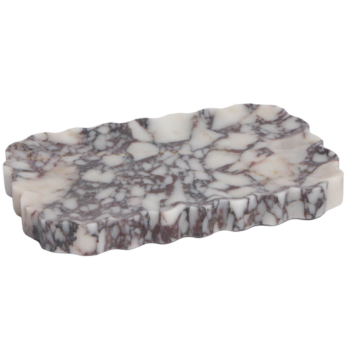 Freeform Tray in Bulgari Purple Marble