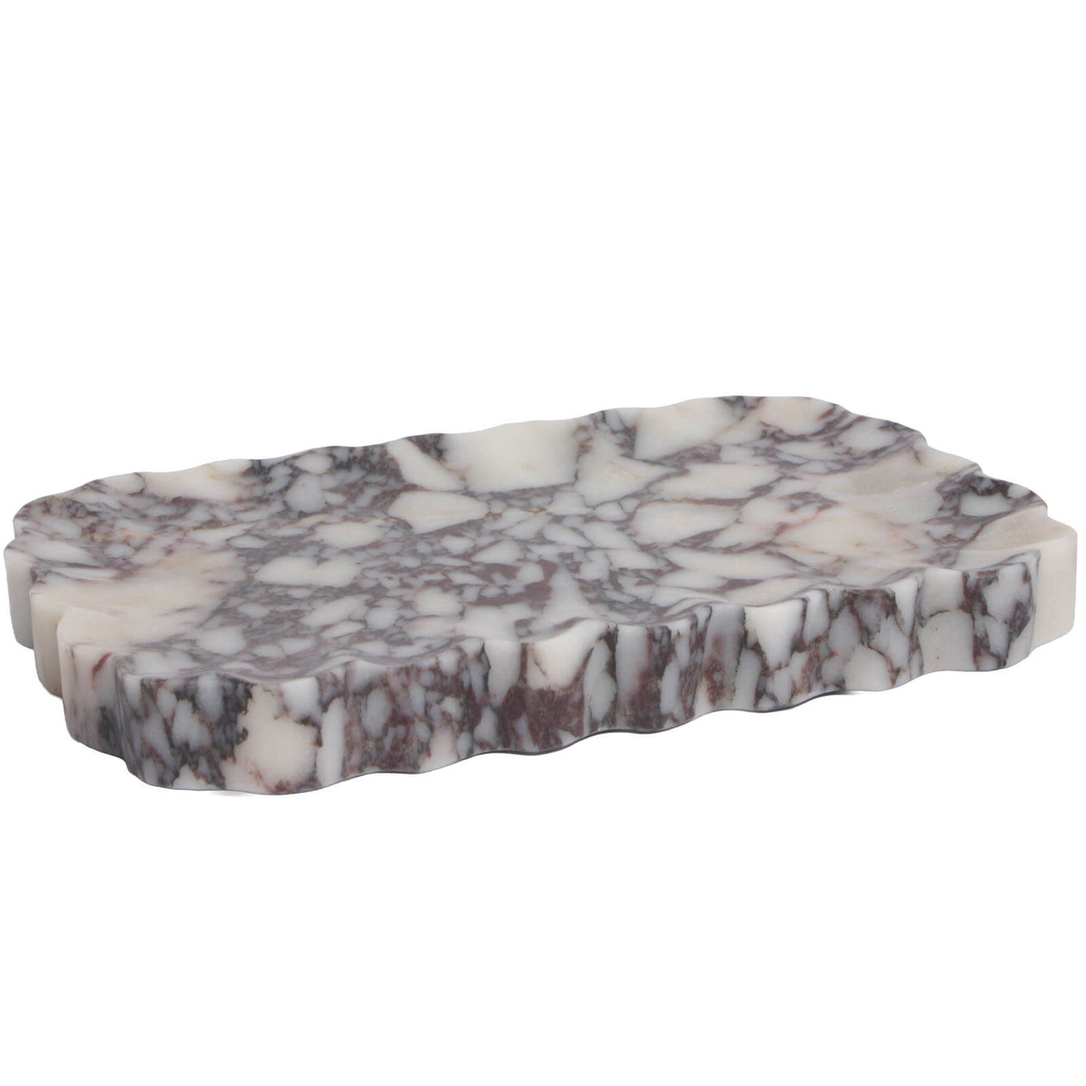 Freeform Tray in Bulgari Purple Marble