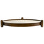 Metal Framed Round Tray in Landscape Marble