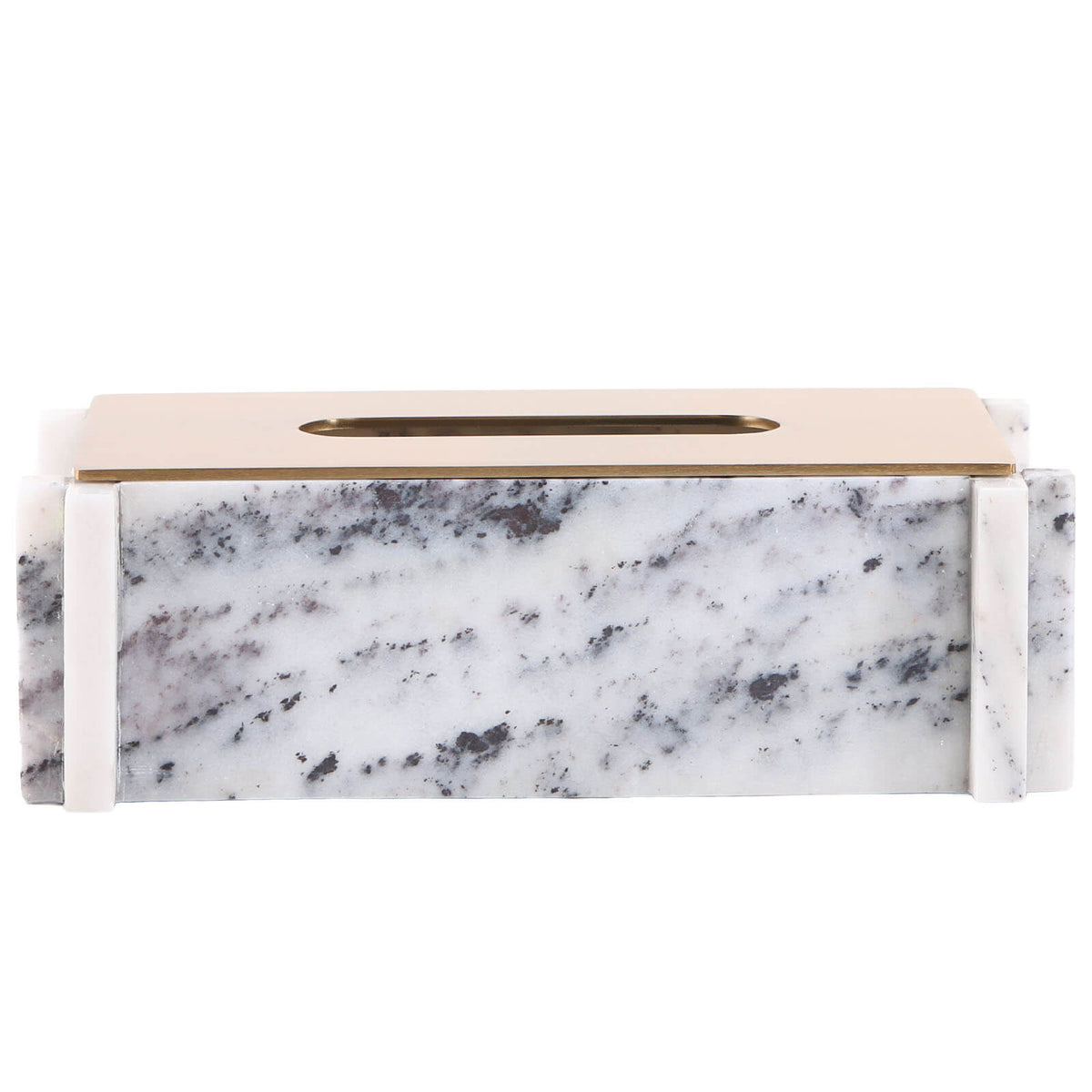Tissue Holder in White Marble