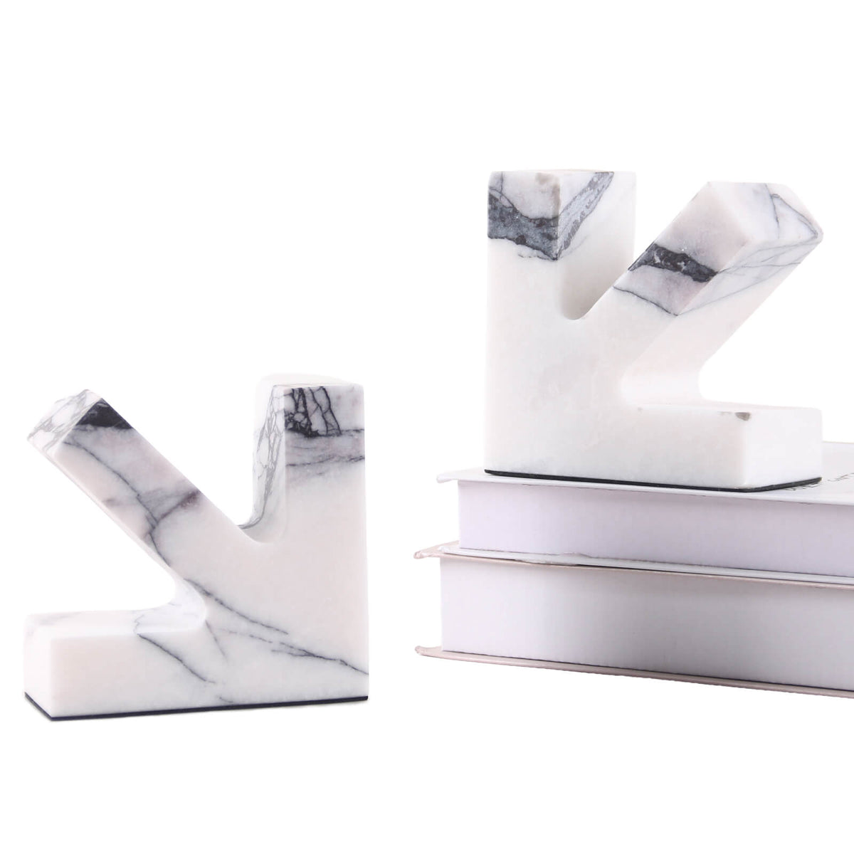 Arrow Bookends in Marble