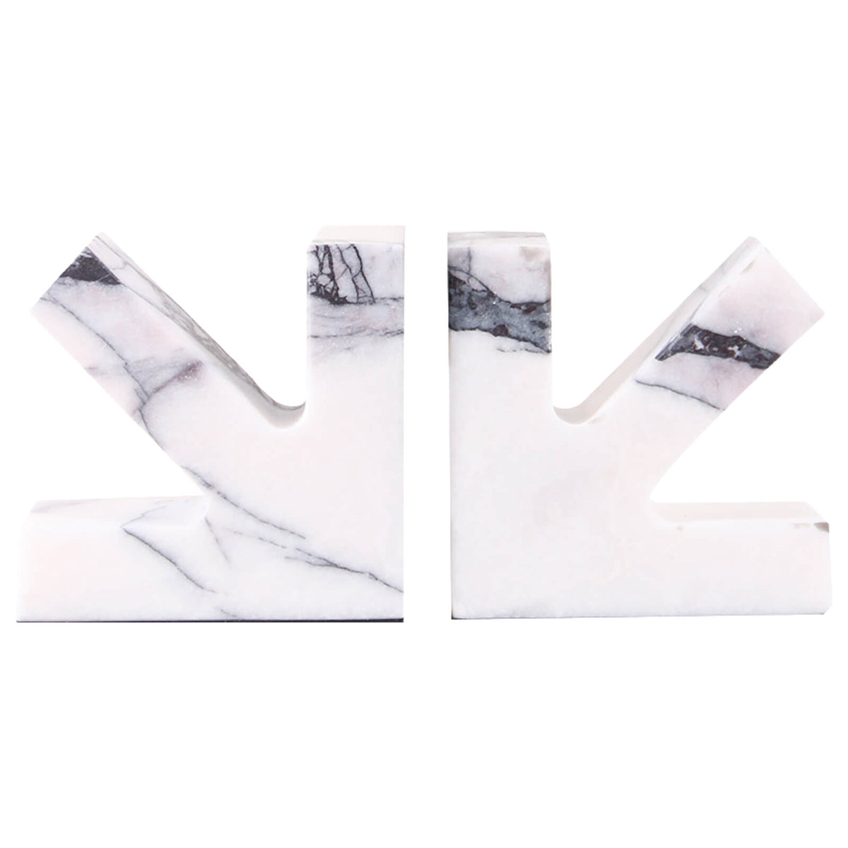 Arrow Bookends in Marble