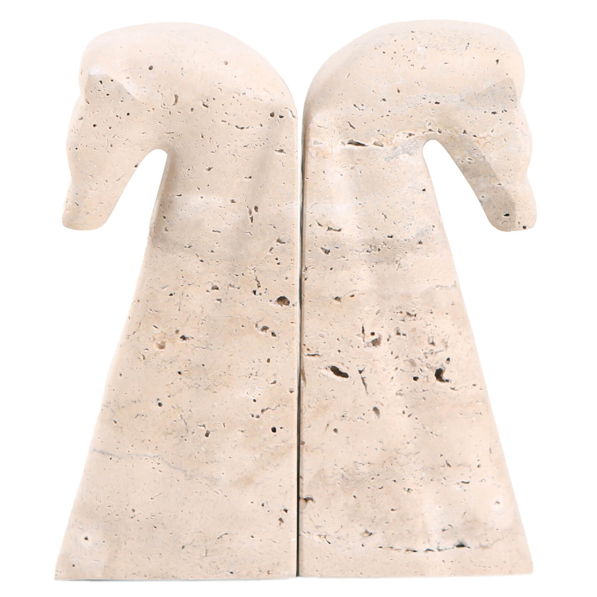 Horse Bookends in Marble