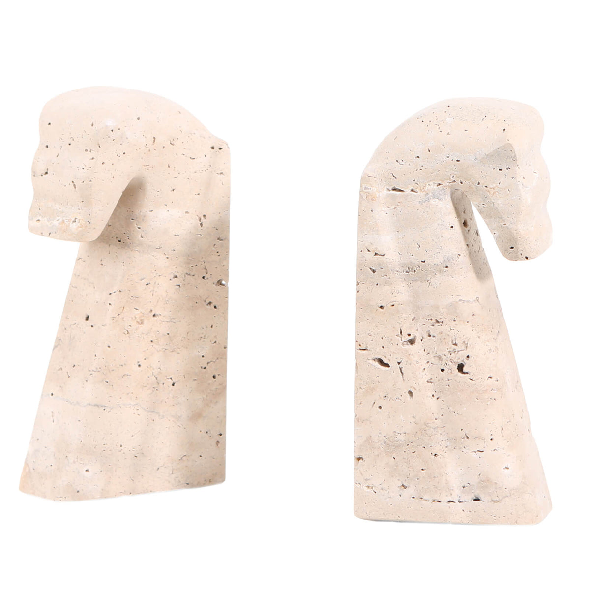 Horse Bookends in Marble