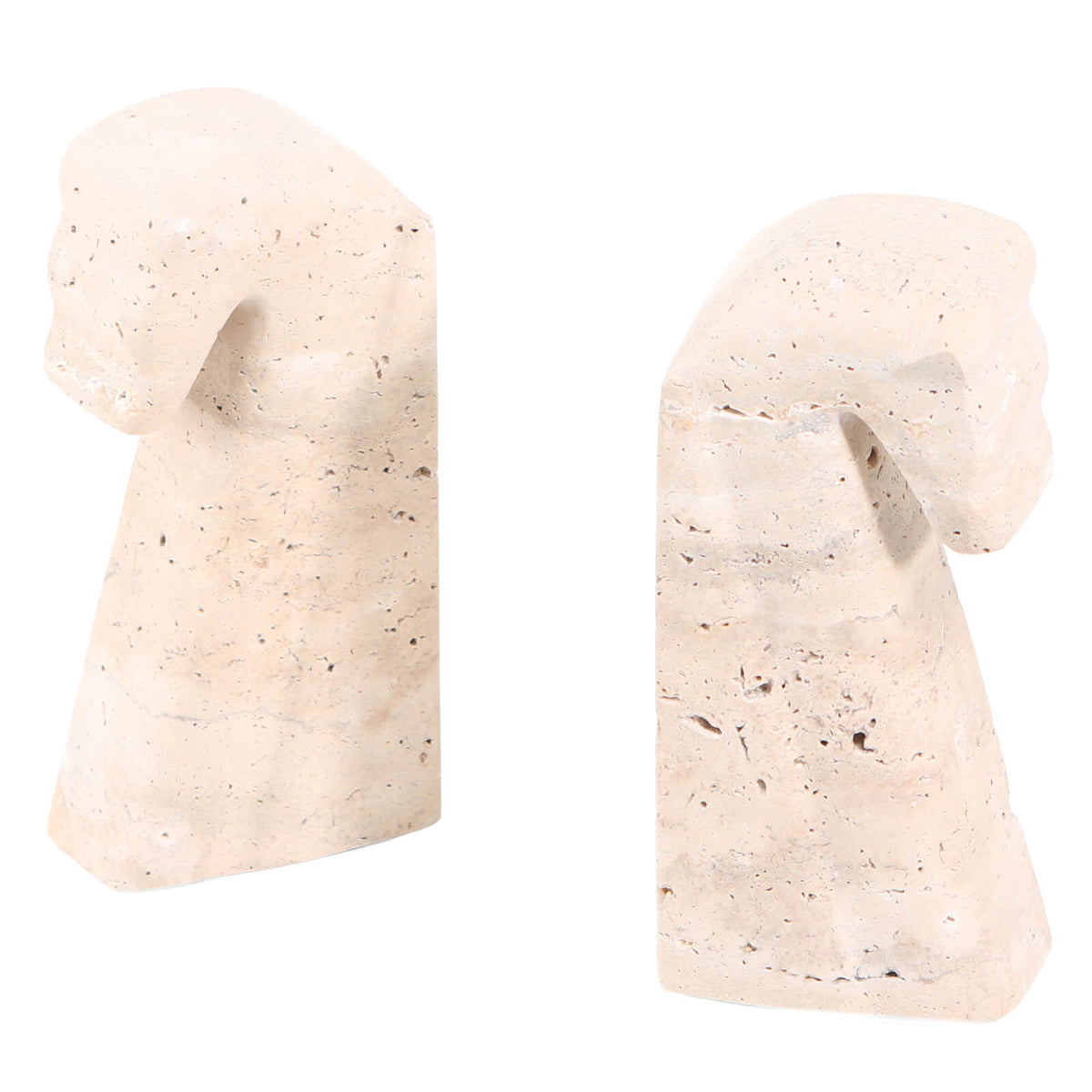 Horse Bookends in Marble