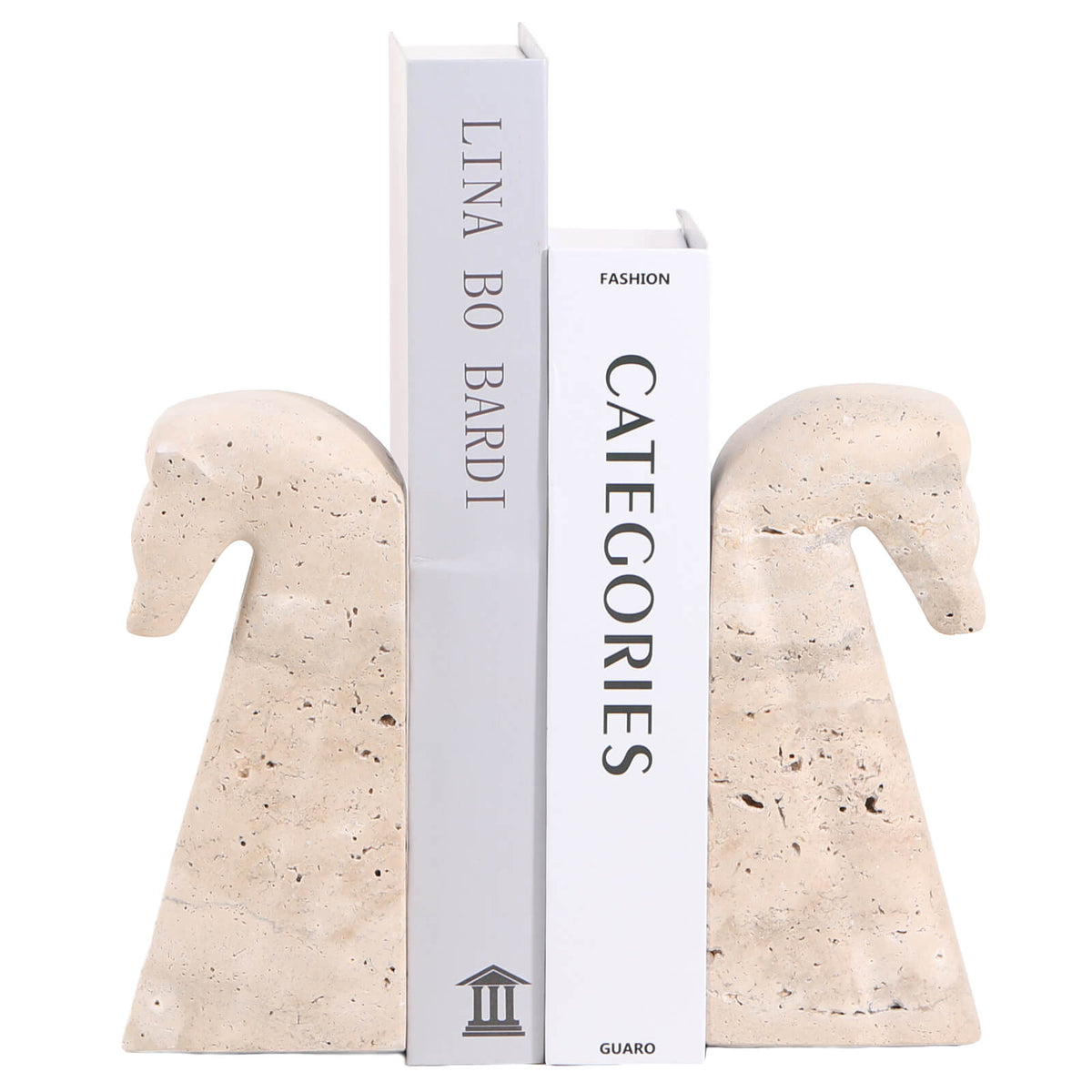 Horse Bookends in Marble