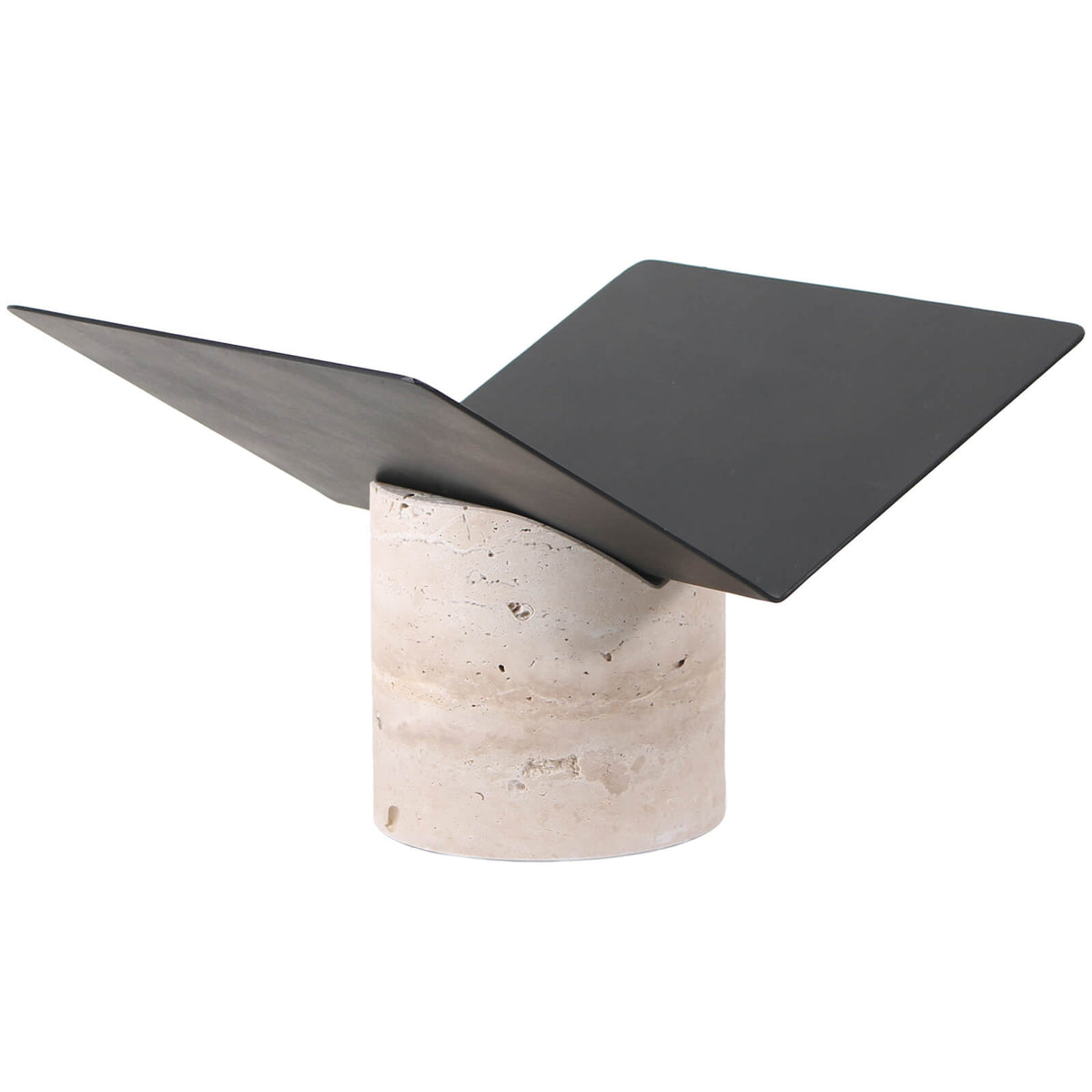 Magazine Holder in Travertine