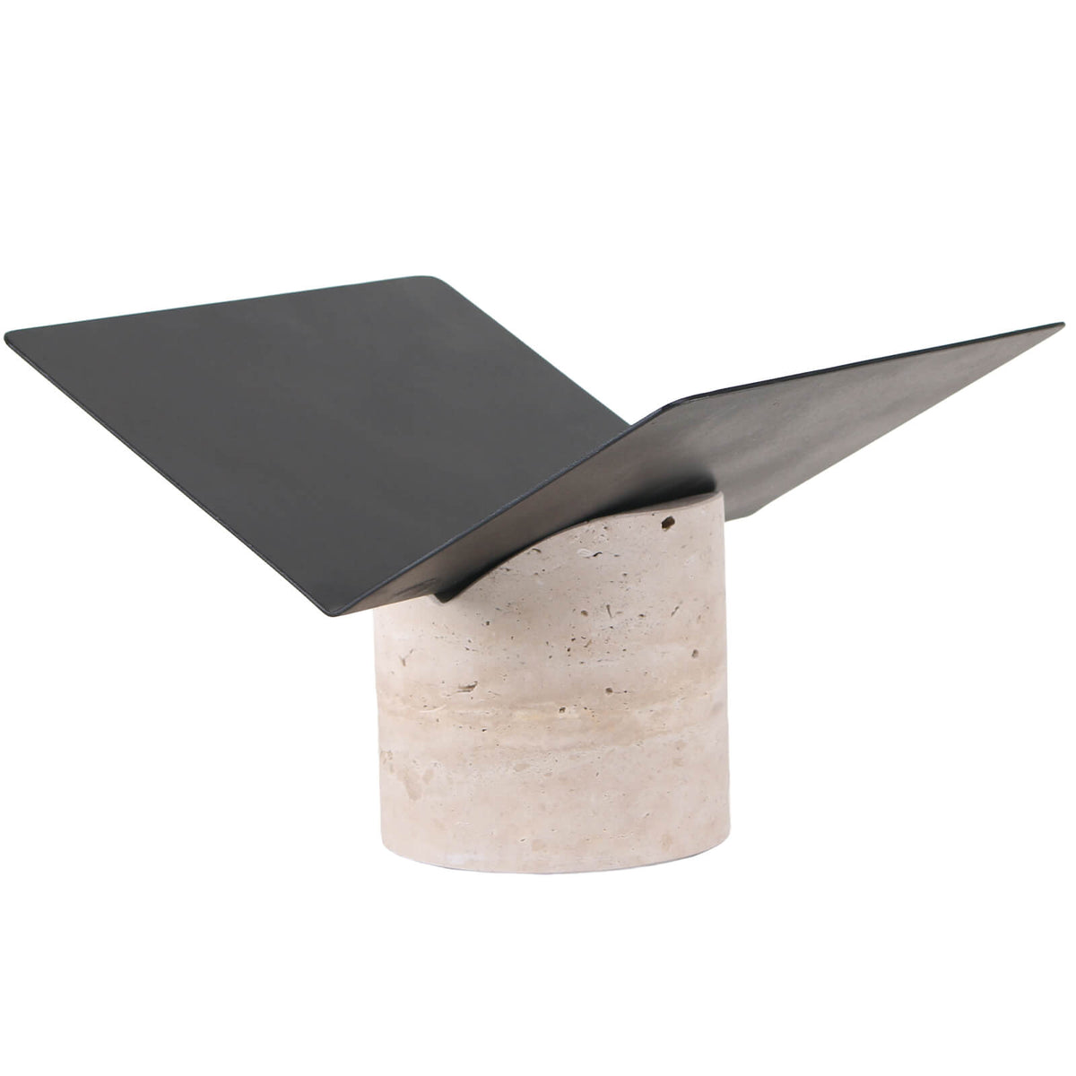 Magazine Holder in Travertine