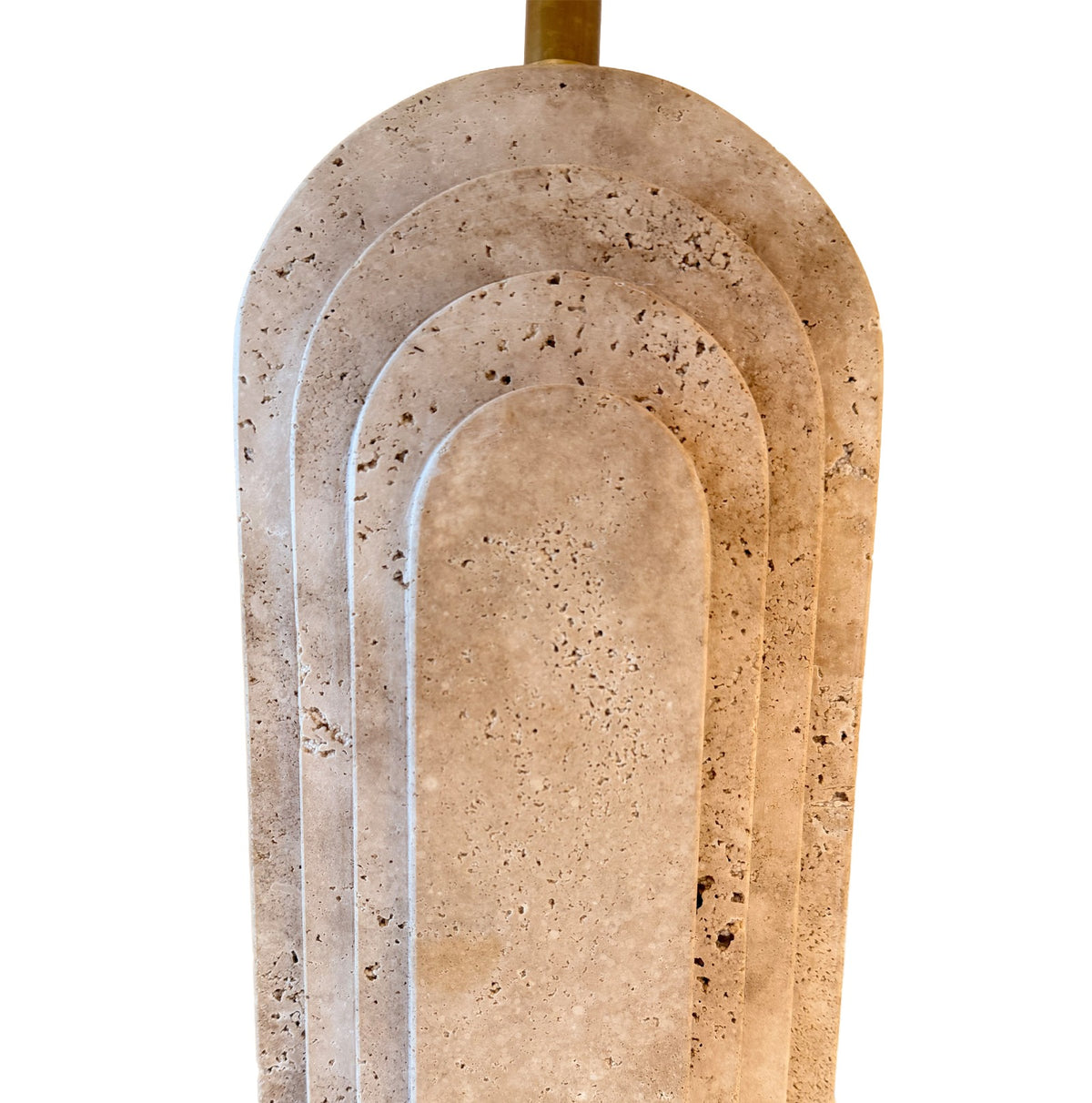Ishtar Gate Travertine Table Lamp