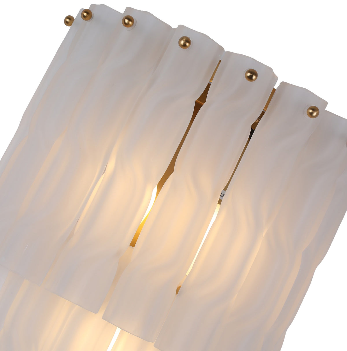 Twisted Frosted Glass Wall Light