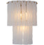 Twisted Frosted Glass Wall Light