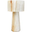 Graham Pedestal Bowl in White Jade Marble - Large